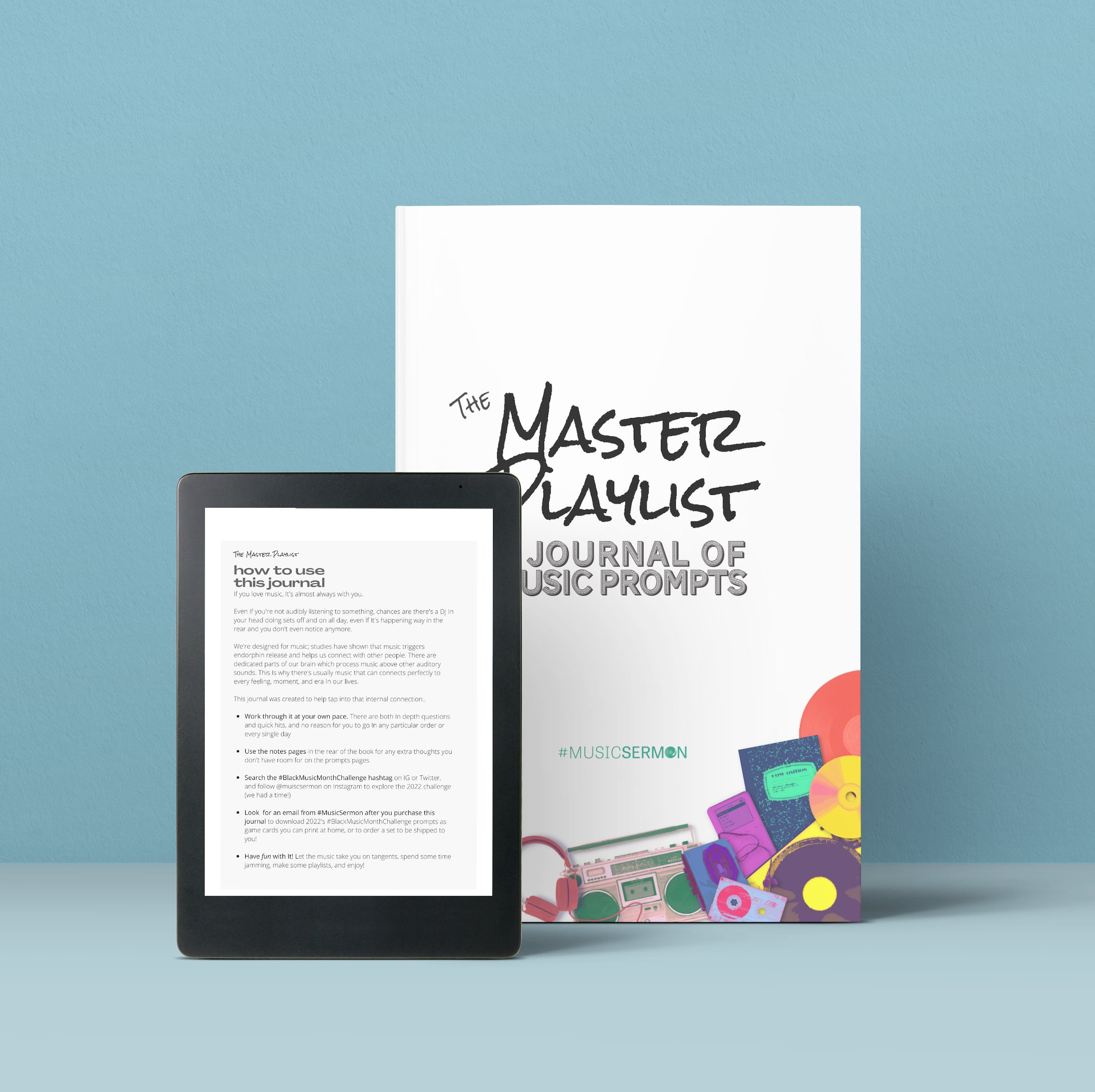 The Master Playlist: A Journal of Music Prompts - Fillable EBook
