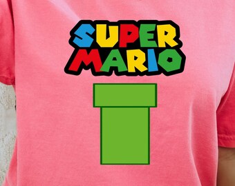 Super Mario T-Shirt, Retro Video Game Tee, Nintendo Gamer Shirt, Geek Gift, Gamer Apparel, Retro Video Game Shirt, Nintendo Gamer Gift