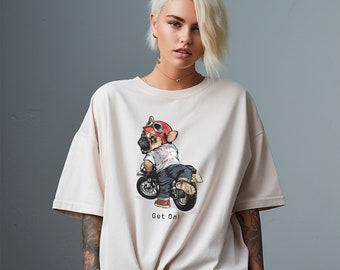 Punk Biker Dog Gift Shirt, Animal Lover Tee, Dog Lover T-shirt, Gift For Dog Mom Sweatshirt, Dog Lover Shirt, Funny Pet Clothing