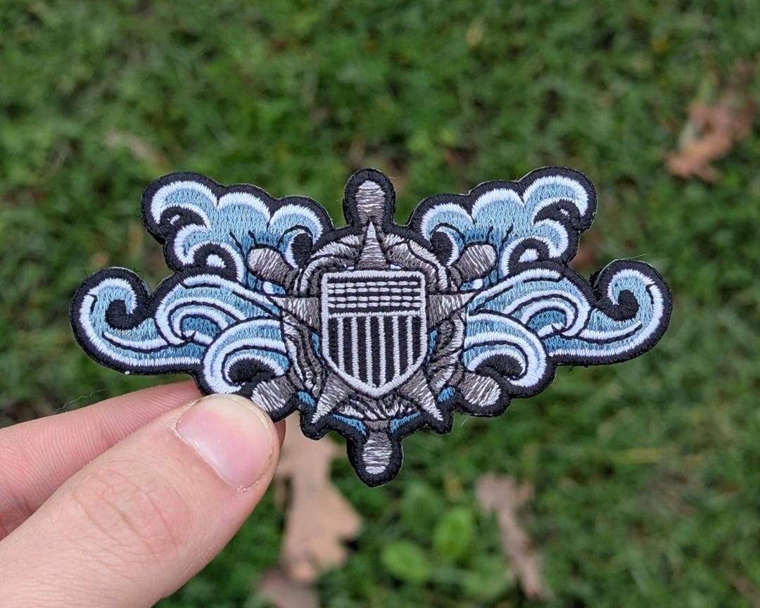 Cutterman USCG Cutterman Insignia With Japanese Waves Morale Patch 4