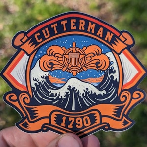 USCG Cutterman 4&quot; Sticker