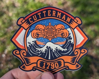 USCG Cutterman 4" Sticker