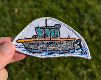 USCG Kids Art Small Boat Patch 4"