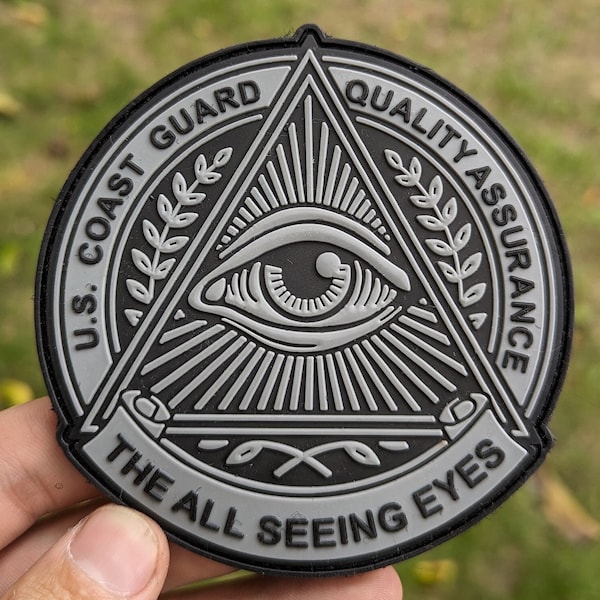 USCG QA Quality Assurance Illuminati "The all seeing eyes" Morale Patch 4"