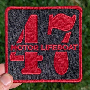 USCG 47&#39; Motor Lifeboat Morale Patch 4&quot;