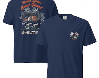 Eagle w/flags  /  USCG MH-60 "Jayhawk"  Heavyweight Shirt
