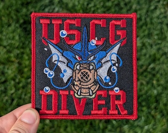 DV USCG Diver Morale Patch 4"