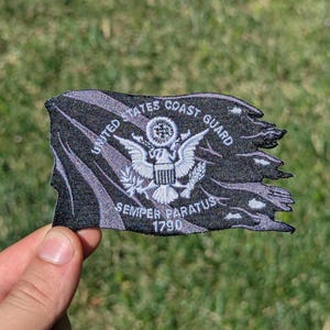 USCG Black Flag 4" Patch