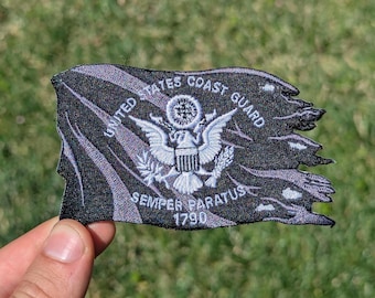 USCG Black Flag 4" Patch