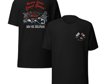 Eagle w/flags / USCG MH-65 "Dolphin" Unisex T-shirt