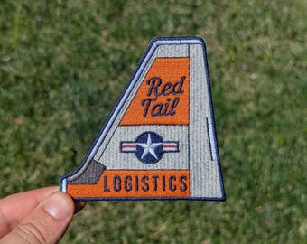 USCG C-130J Red Tail Logistics 4" Patch