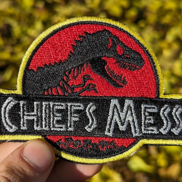 Chiefs Mess Jurassic Park Patch 4"