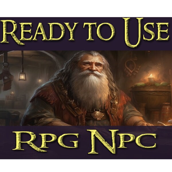 Balin Stoneforge | DND Pre-Written NPC | Innkeepers | Instant Download | PDF