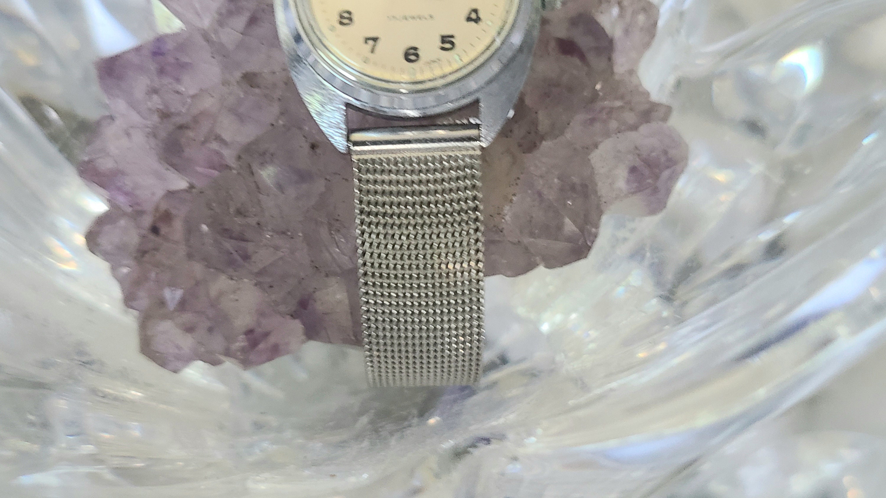 Vintage Stellaris Watch Women Silver Tone Oval Dial 17J  w mesh band manual Stellaris Watch - Etsy main image 3