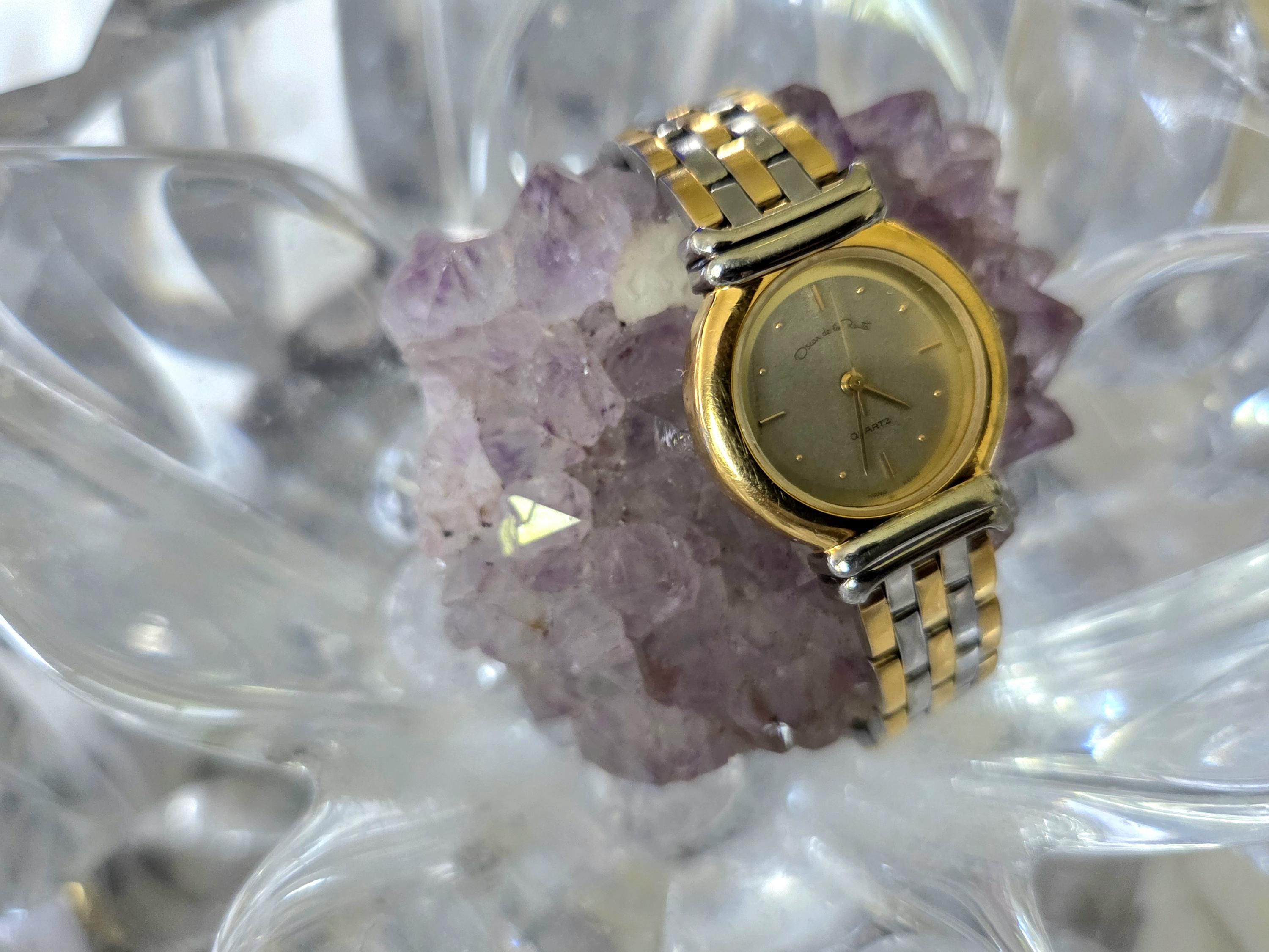 Vintage Oscar De La Renta Two-tone Quartz Women