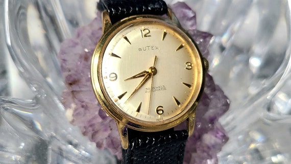 Vintage 60s Butex Swiss 30 Jewel Automatic Gold Tone Men s Watch Etsy Australia