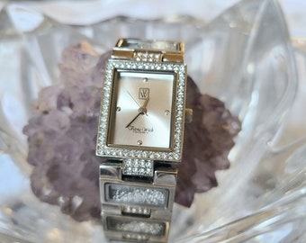 Victoria Wieck Beverly Hills Floating Ice Crystal Watch small wrists Victoria Wieck Floating Ice Ladies Fashion Watch - Etsy Israel main image 3