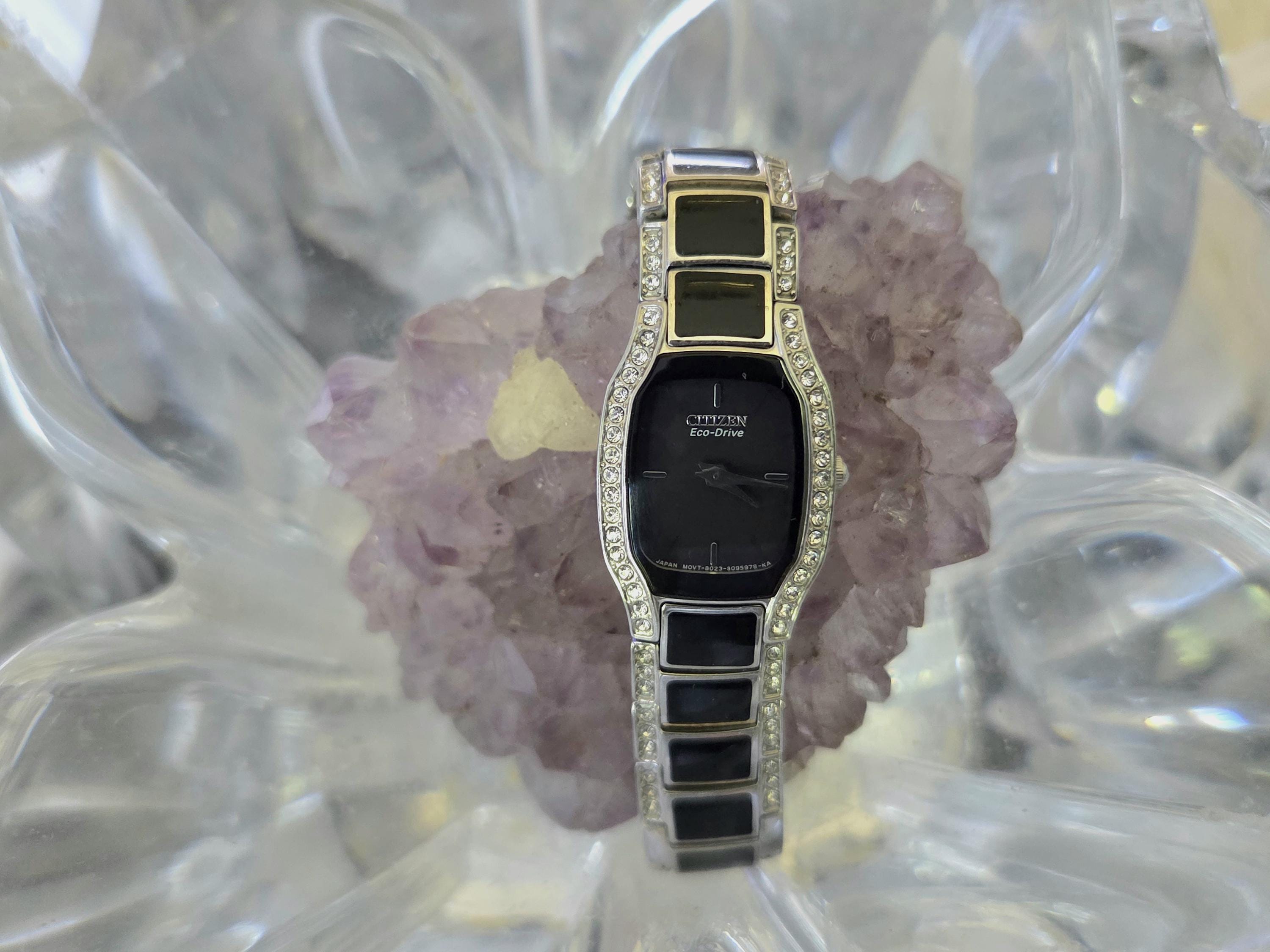 Citizen Eco-drive EW9780-57E Women's Crystal Black Stone Inlay