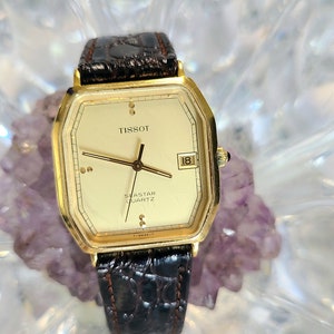 Vintage Tissot Seastar 7 Jewel Swiss Quartz Mens Swiss Wrist Watch