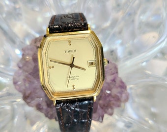Vintage Tissot Seastar 7 Jewel Swiss Quartz Mens Swiss Wrist Watch