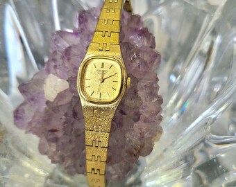 Vintage Seiko Gold Tone Quartz Damenuhr Armbanduhr 7321-5399