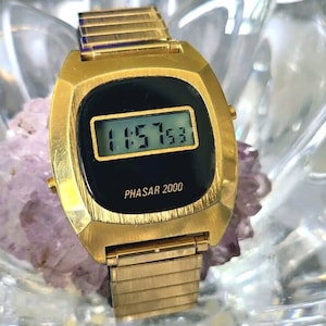 Vintage 70s Phasar 2000 Digital Watch By Seiko For Sears Roebuck