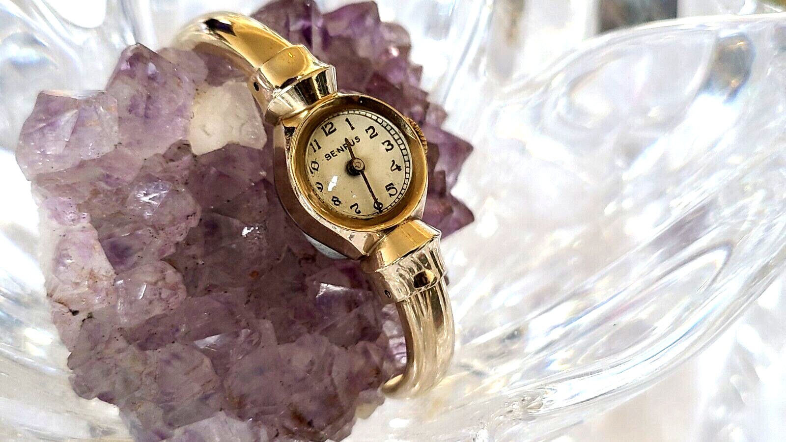 Montre Vintage Femme Benrus - Boîtier 10K Gold Filled (GF) - À Vérifier Et Restaurer