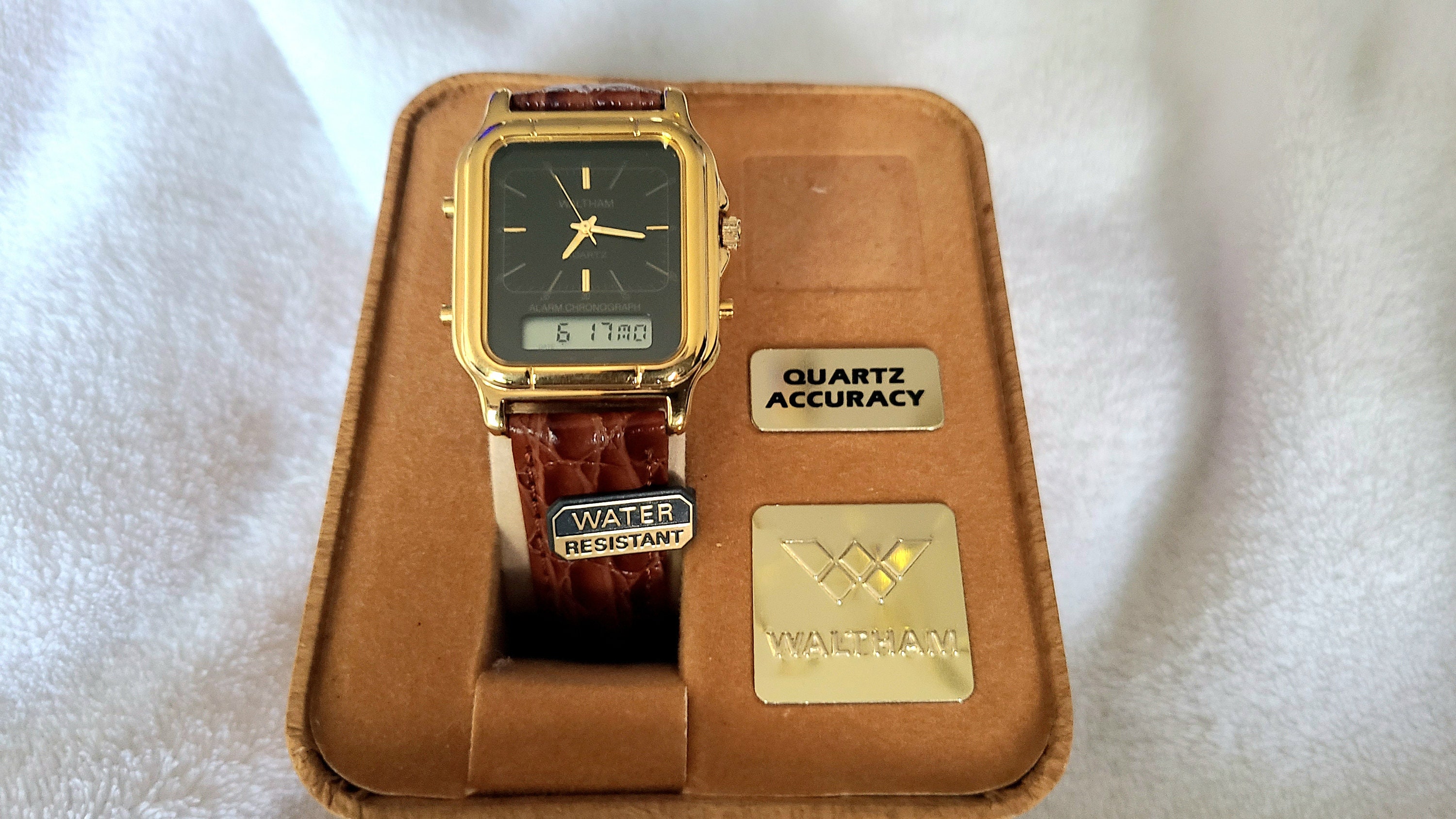 Vintage Waltham Alarm Chrono pretied Digital