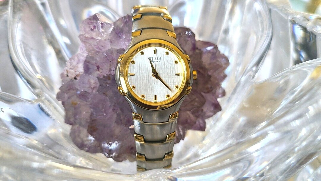 Vintage Citizen Elegance Signature Womens Two tone Watch Etsy