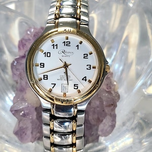 Vintage Reliance by Croton French 2 Jewel Quartz Two Tone Men&#39;s Watch
