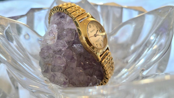 Vintage Armitron Quartz Gold Tone Women's Wrist w… - image 3