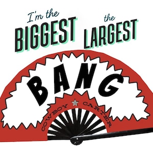 VENTILATEUR BANG CLACK| Carter de cow-boy | Fan de Bang Clack | Rodéo| Merchandising Concert| Éventail| Fan de country girl | Fan de danse en ligne| Fan de randonnée | Concert