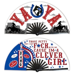 VENTAGLIO YAYA CLACK/ Ventaglio Ya Ya/ Bang/ Ventaglio da cowboy/ Rodeo/ Danza in linea/ Ventagli/ Fondina per ventaglio/ Porta ventaglio/ Grandi ventagli pieghevoli/ Cowboy Carter/ Atto 2