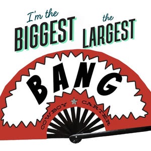 VENTILATEUR BANG CLACK| Carter de cow-boy | Éventail Bang| Rodéo| Merchandising Concert| Éventail| Fan de country girl | Fan de danse en ligne| Randonnée pédestre| Éventail Bang| Act2