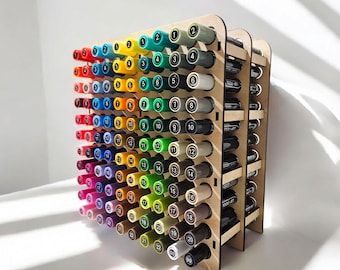 Paint Pen Organizer - Tooli-Art - Medium Point Paint Pen Holder SVG - Holds 5 - 22 Pen Packs (110 holes total)  **DIGITAL File Only**