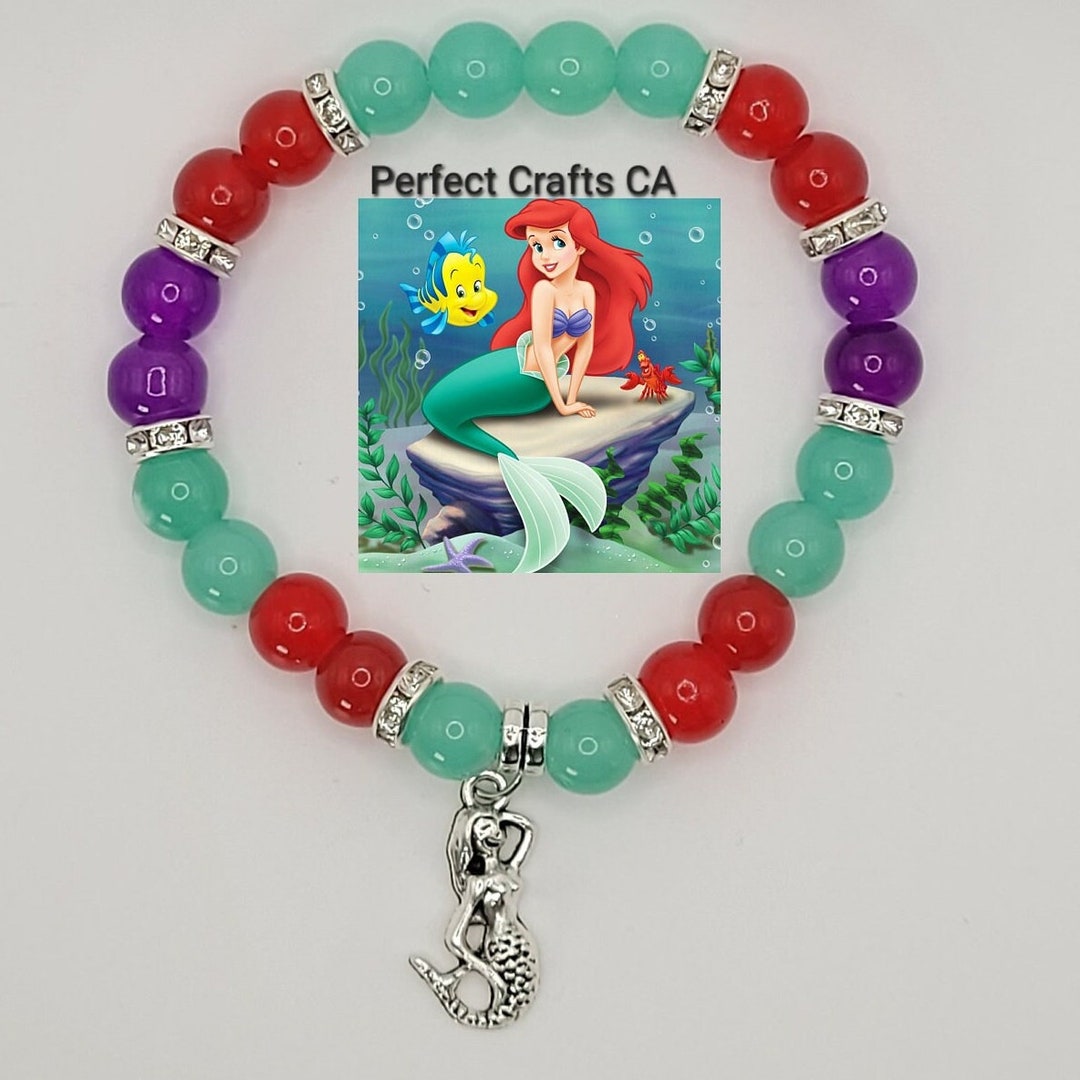 Kawaii Ariel Metal Enamel Pendant Bracelet Cartoon Anime The Little Mermaid  Bracelet for Women Jewelry Accessories Toy Gift - AliExpress