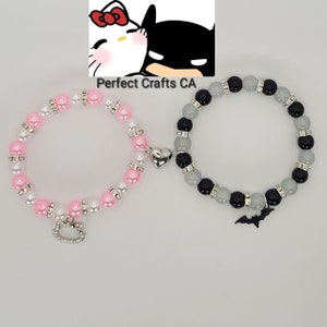 1pc Cartoon Anime Beaded Bracelet Hello Kitty Couple Cute Girl Bracelet Jewelry Gift,Temu