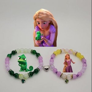 Rapunzel and Pascal Friendship Set of Two Matching Bracelet