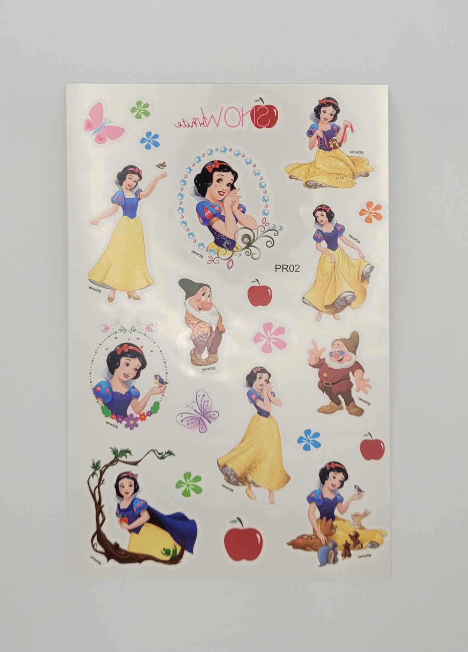 Temporary Tattoo Disney Princess Temporary Tattoo Gift for Etsy