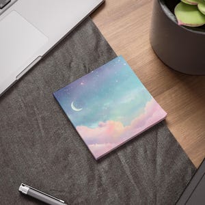 Lunar Sky Post-it® Note Pads - Designer - Moon Crescent, Celestial ...