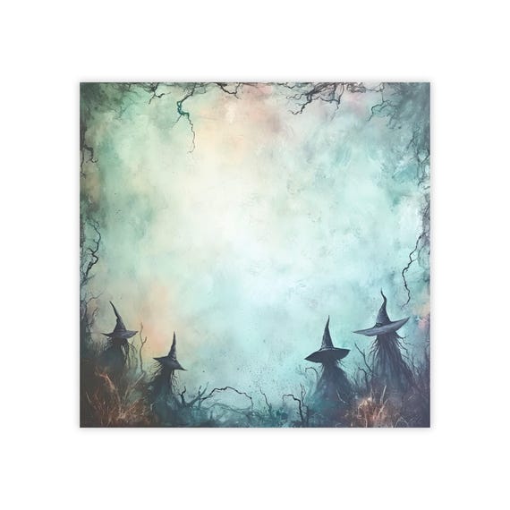 Witches Post-it® Note Pads - designer - magical moody, spooky scary, coven night, sticky notes, gift for witch lovers - 50 sheets, 2 sizes