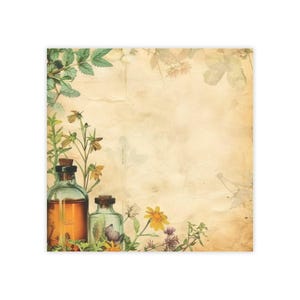 Apothecary Post-it® Note Pads - herbs, bottles, potions, whimsigoth, wiccan, kitchen cottagecore, gift for notetakers - 50 sheets, 2 sizes