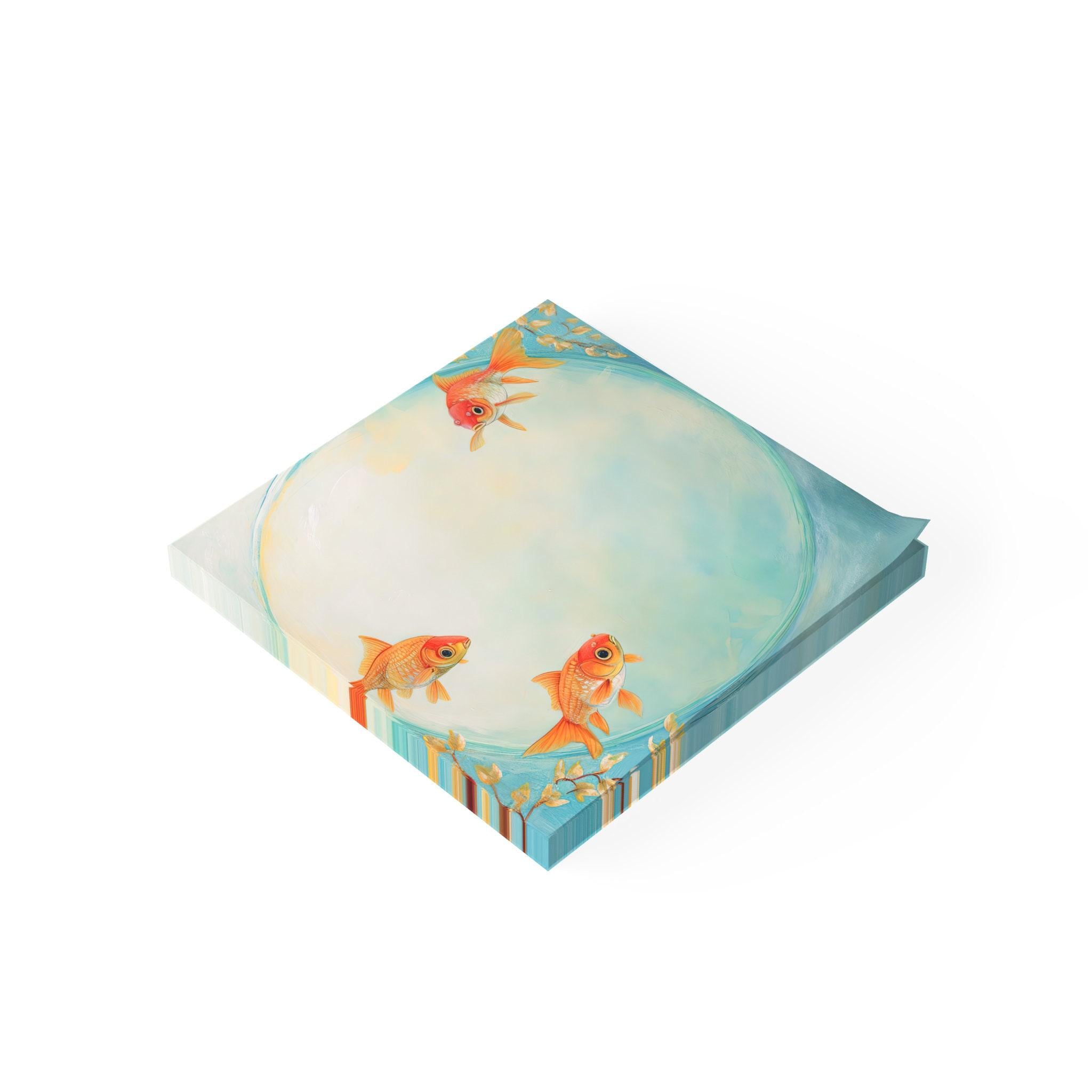 Goldfish Post-it® Note Pads - Designer - Orange Gold Fish, Fish Bowl ...