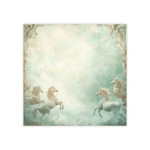 Heavenly Horses Post-it® Note Pads - designer - celestial equines, heavens horses, sticky notes, gift for horse lovers - 50 sheets, 2 sizes