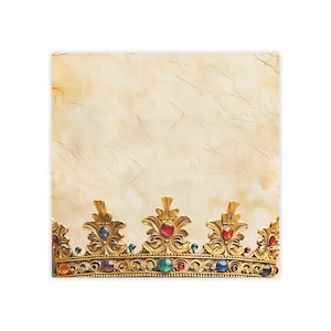 Crown Post-it® Note Pads - designer - royalty, regal jewels medieval, bejeweled, sticky notes, gift for crown lover, c3 - 50 sheets, 2 sizes