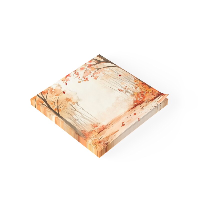 Autumn Trees Post-it® Note Pads Designer Sticky Notes, Falling Leaves ...