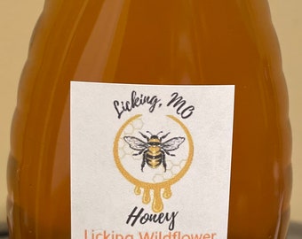 Raw Wildflower Honey | 16 oz, Licking Missouri