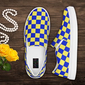 Royal Blue and Yellow Shoes - Etsy