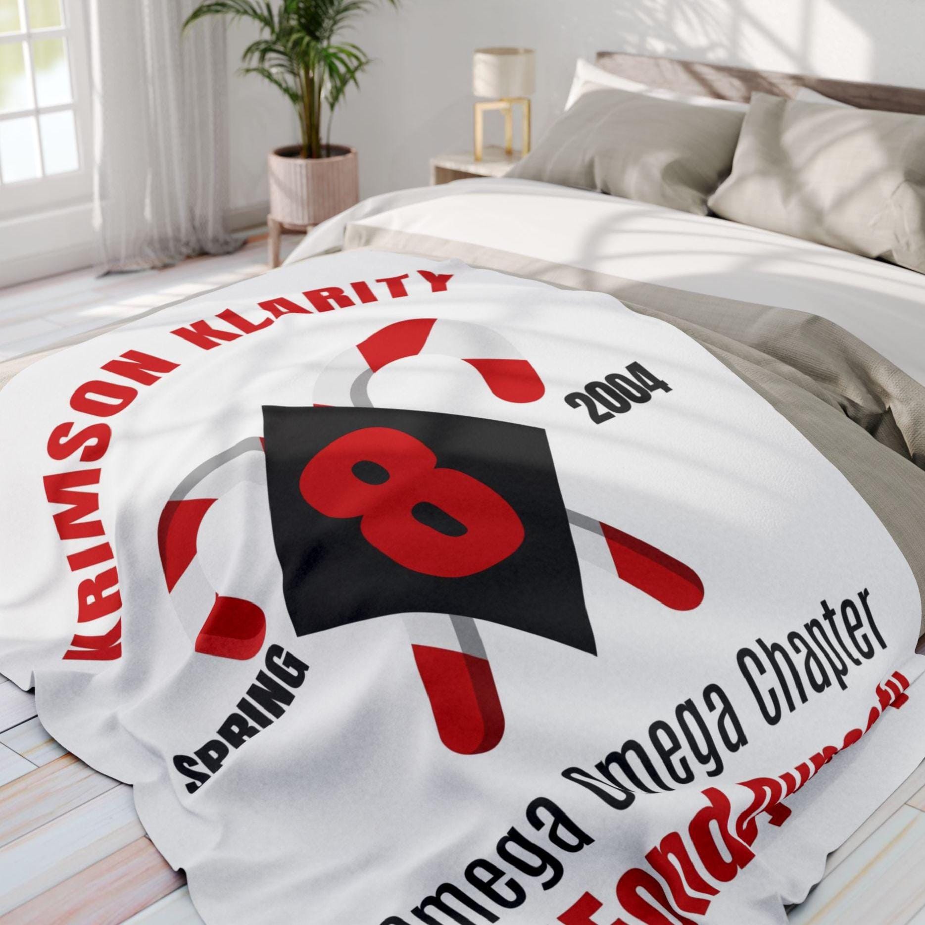 Custom Kappa Fraternity Blanket: Personalized Fraternity Blanket Gift – Fraternity Brother Gift for Initiation, Crossing, and Celebrations