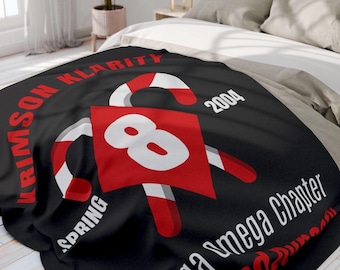 Custom Kappa Fraternity Blanket: Personalized Fraternity Blanket Gift – Fraternity Brother Gift for Initiation, Crossing, and Celebrations